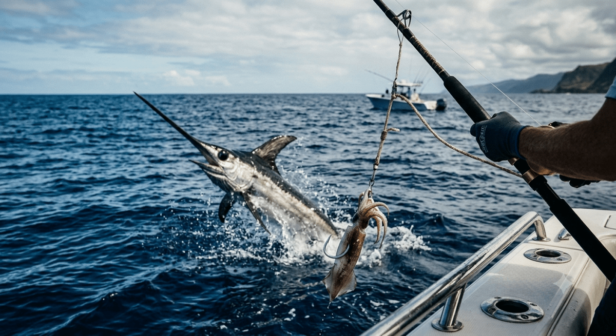 sworrd fish in the ocean